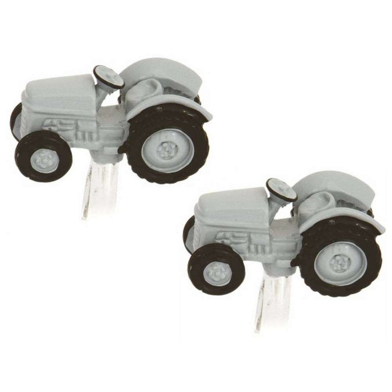 Zennor Vintage Tractor Cufflinks – Grey