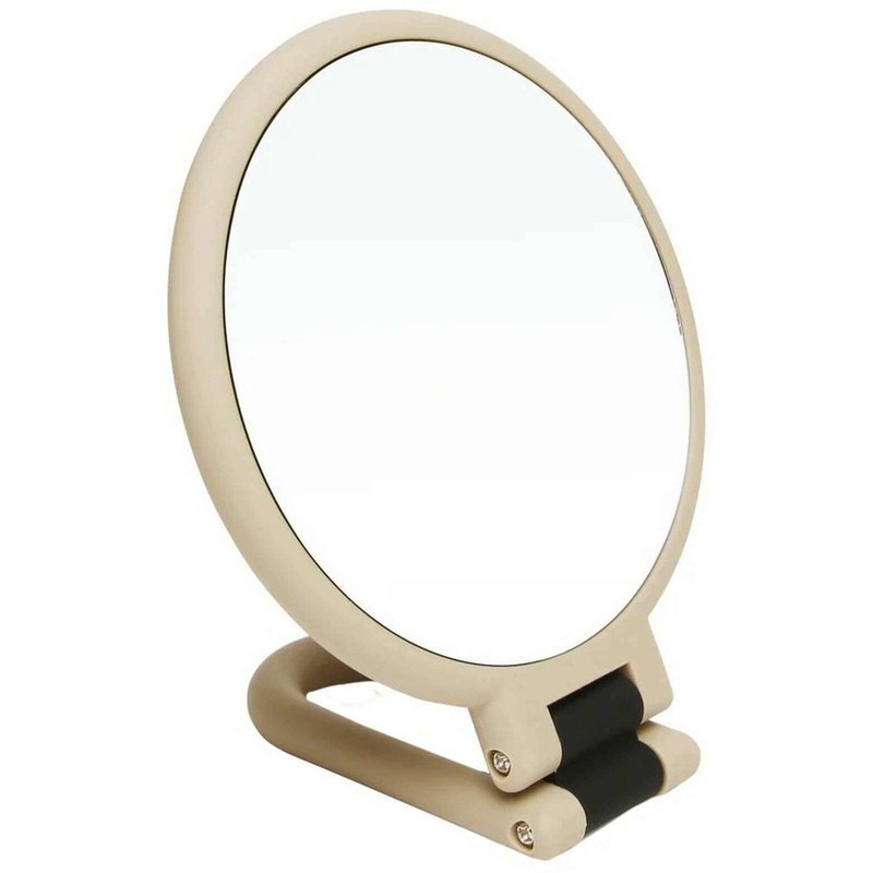 Alice Wheeler London Soft Touch Hand Mirror – Stone Beige