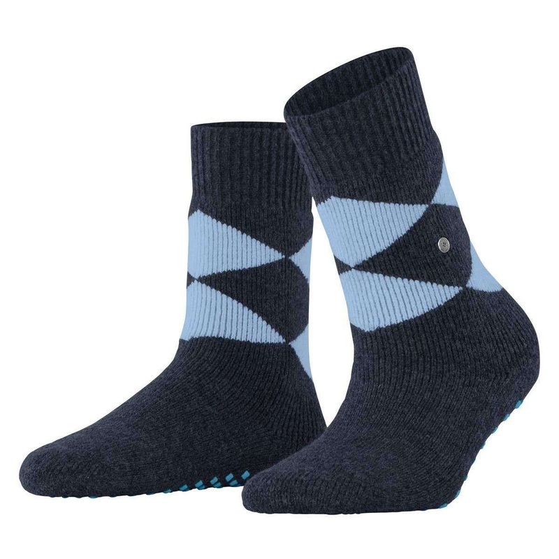 Burlington Cosy Argyle Socks – Midnight Blue