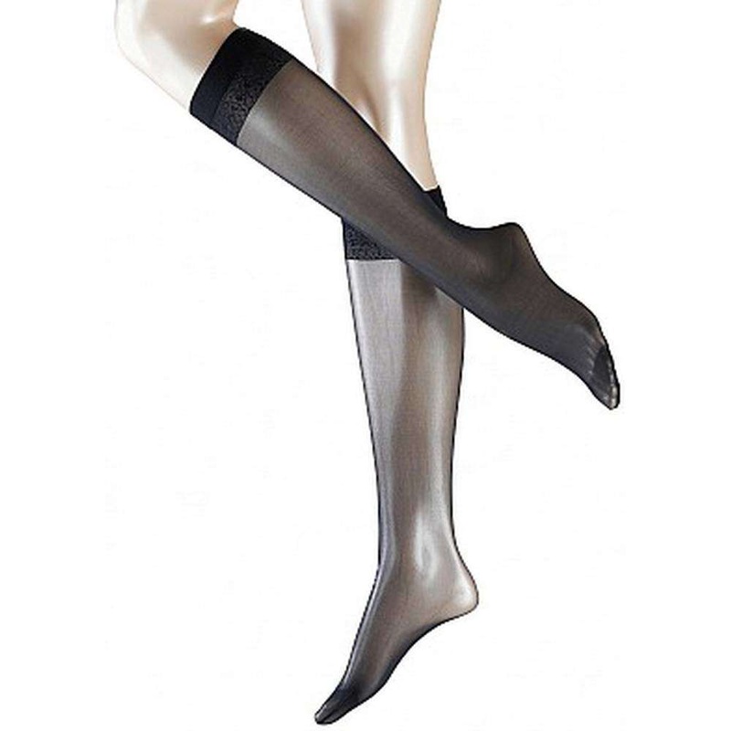 Falke Matte Deluxe Transparent 20 Denier Knee High Tights – Marine