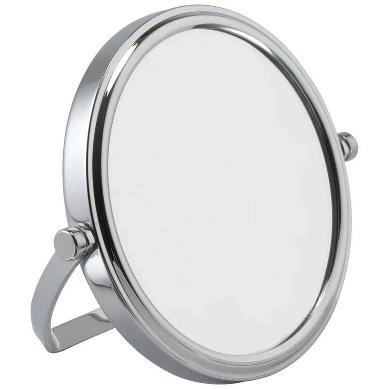 Alice Wheeler London 7x Magnification Round Large Mirror – Chrome