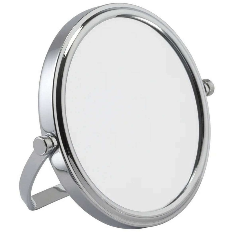 Alice Wheeler London 7x Magnification Round Medium Mirror – Chrome