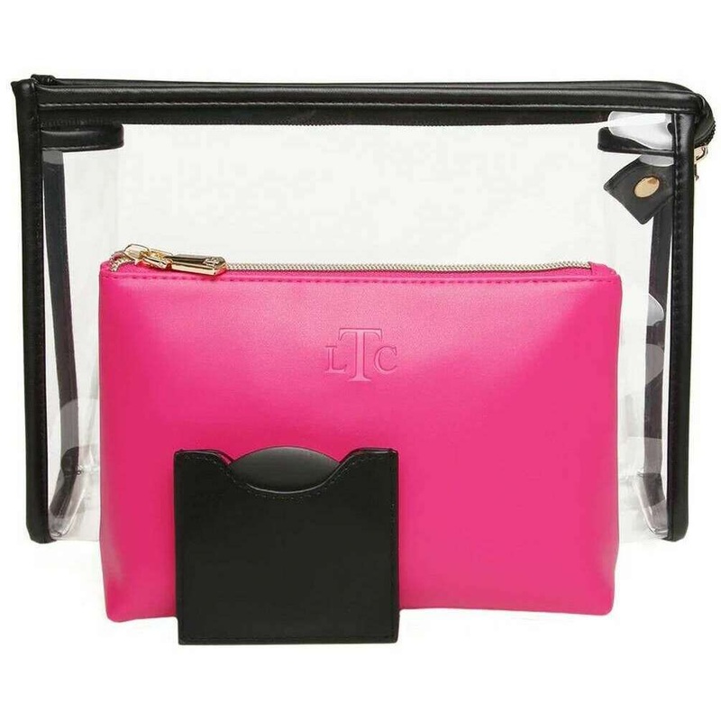 Alice Wheeler London LTC 3 Piece Makeup Beauty Gift Set – Black/Pink