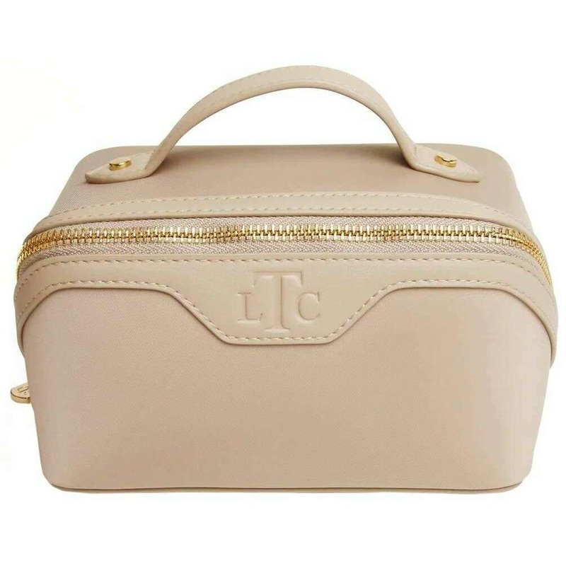 Alice Wheeler London LTC Mini Train Case – Stone Beige