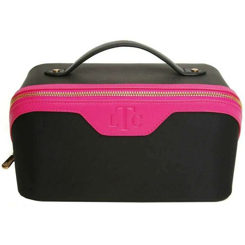 Alice Wheeler London LTC Two-Tone Train Case – Black/Pink