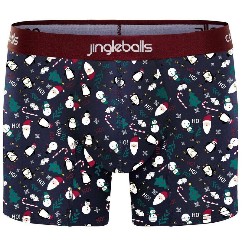 Comfyballs Cotton Long Boxer – Christmas Blue