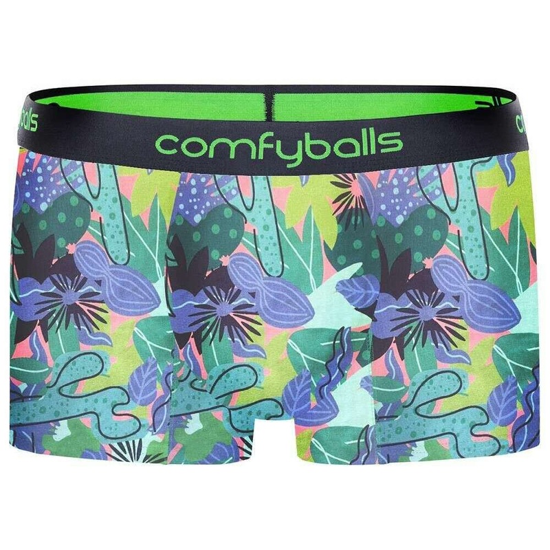 Comfyballs Cotton Regular Boxer – Tropical Green