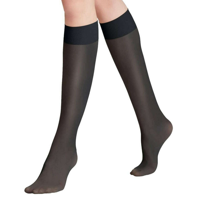 Falke Matt Deluxe 20 Denier Knee High Tights – Graphite Grey