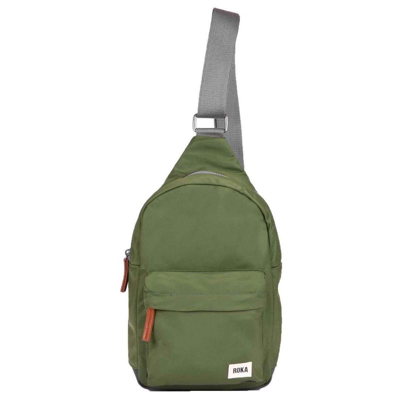 Roka Willesden B Sustainable Nylon Scooter Bag – Avocado Green