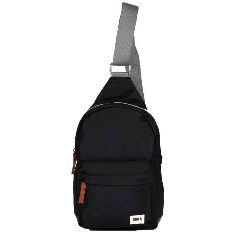 Roka Willesden B Sustainable Nylon Scooter Bag – Black