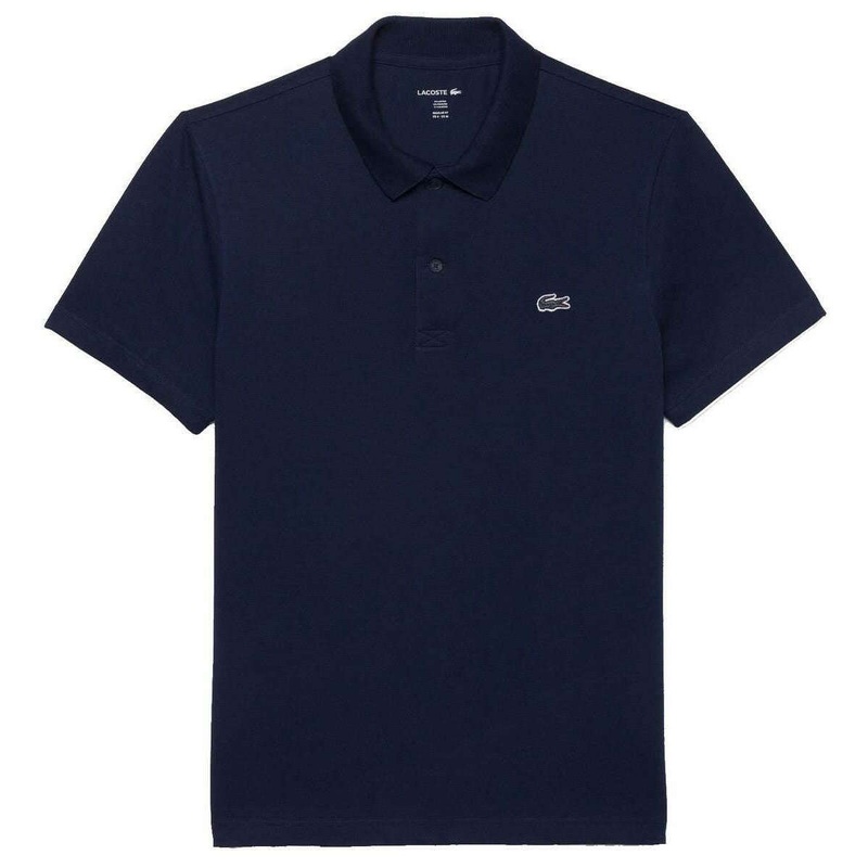 Lacoste Regular Fit Cotton Blend Knit Polo – Navy
