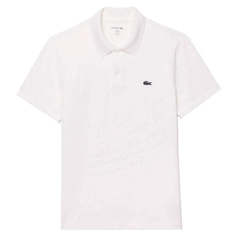 Lacoste Regular Fit Cotton Blend Knit Polo – White