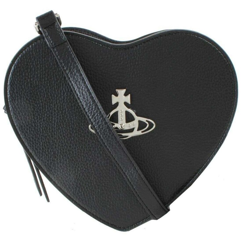 Vivienne Westwood Lousie Heart Crossbody Bag – Black