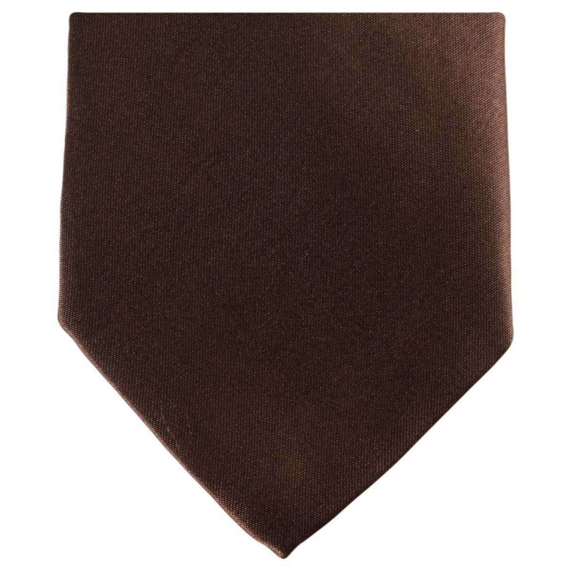 Knightsbridge Neckwear Regular Polyester Tie – Dark Brown