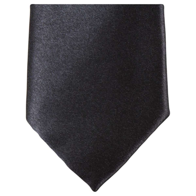 Knightsbridge Neckwear Slim Polyester Tie – Black