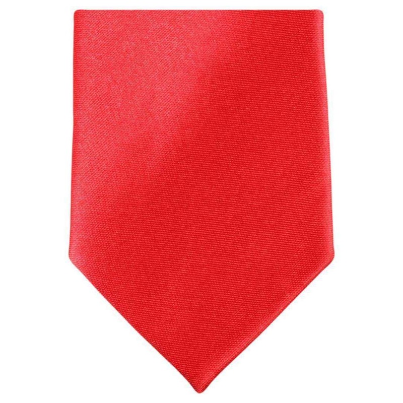 Knightsbridge Neckwear Slim Polyester Tie – Bright Red