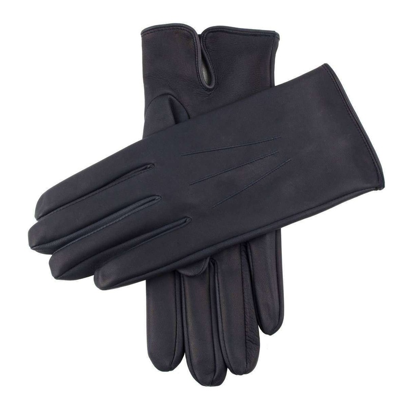 Dents Berkeley Silk Lined Gloves – Navy/Grey