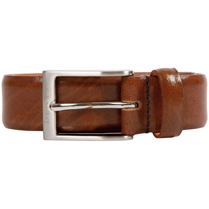 Dents Heritage Feather Edge Leather Belt – Tan