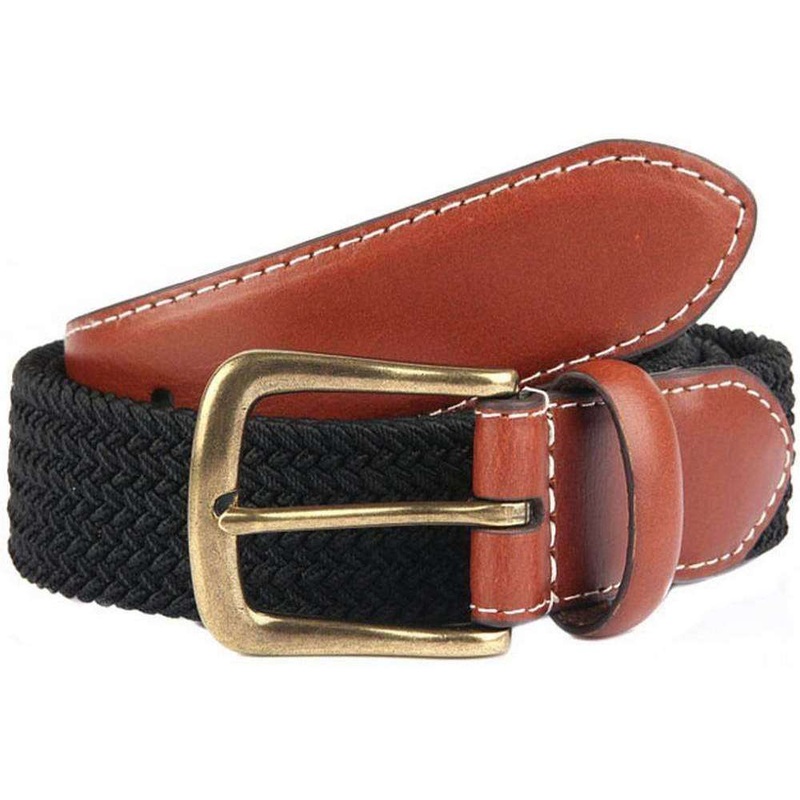 Dents Stretch Elastic Webbing Belt – Black