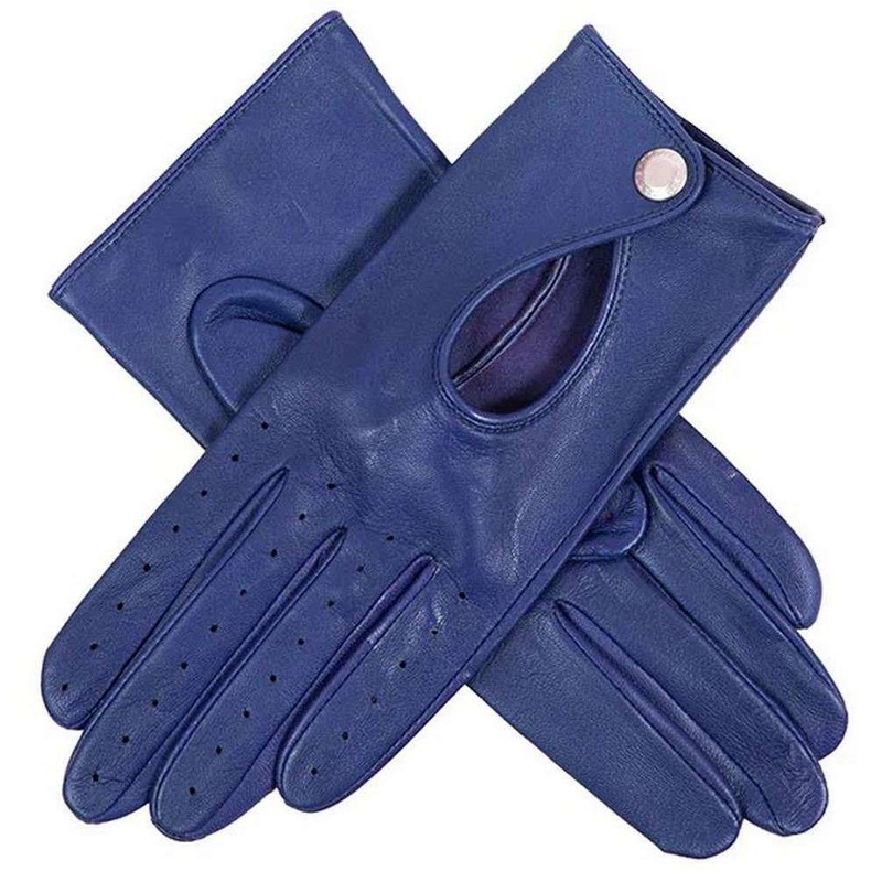 Dents Thuxton Hairsheep Leather Driving Gloves – Marine Blue