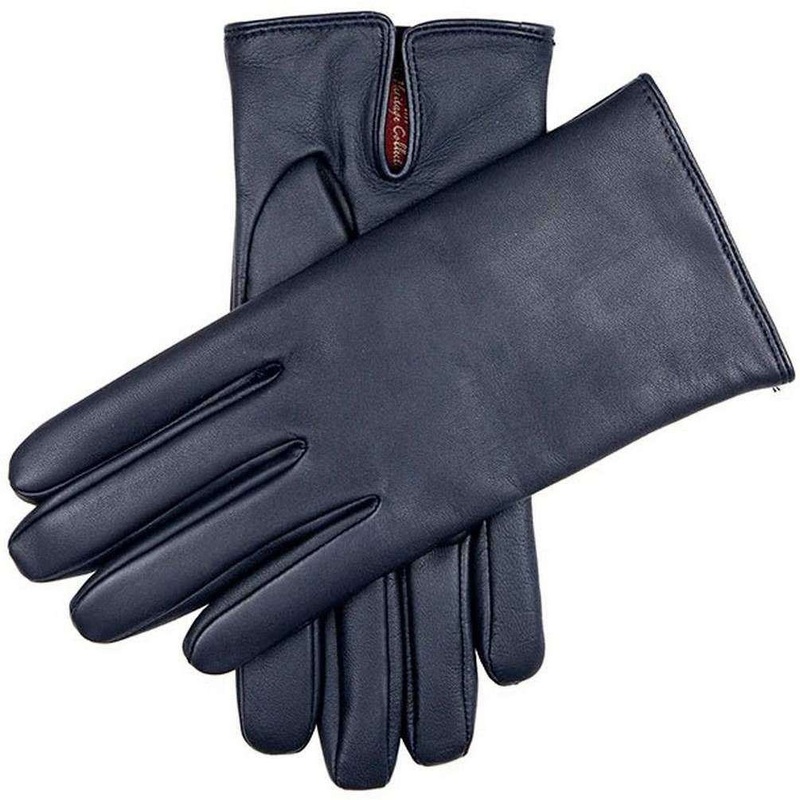Dents Abercairney Touchscreen Leather Gloves – Navy