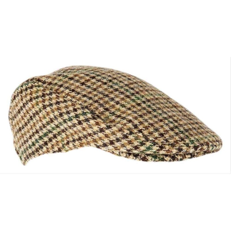 Dents Abraham Moon Dogtooth Flat Cap – Brown