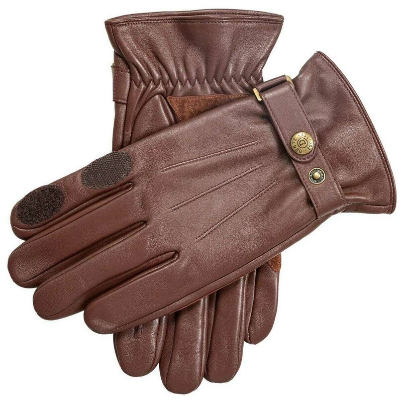 Dents Birkhall Suede Palm Leather Shooting Gloves – English Tan
