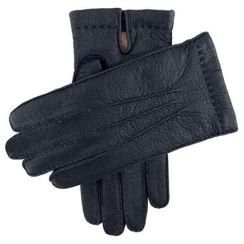 Dents Blenheim Cashmere Lined Peccary Gloves – Navy