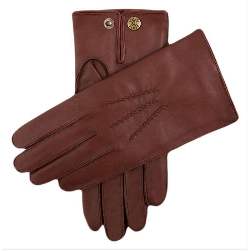 Dents Burford Cashmere Lined Leather Gloves – English Tan