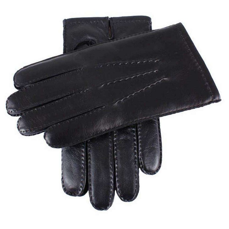 Dents Cashmere Lined Touchscreen Leather Gloves – Black