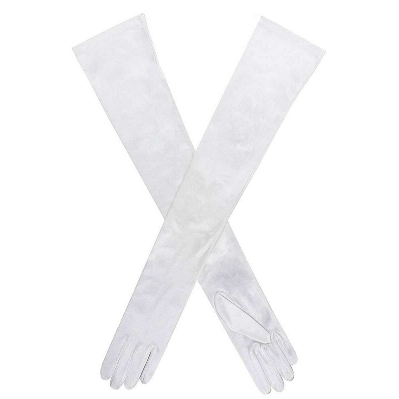 Dents Charlotte Long Opera Satin Gloves – Ivory