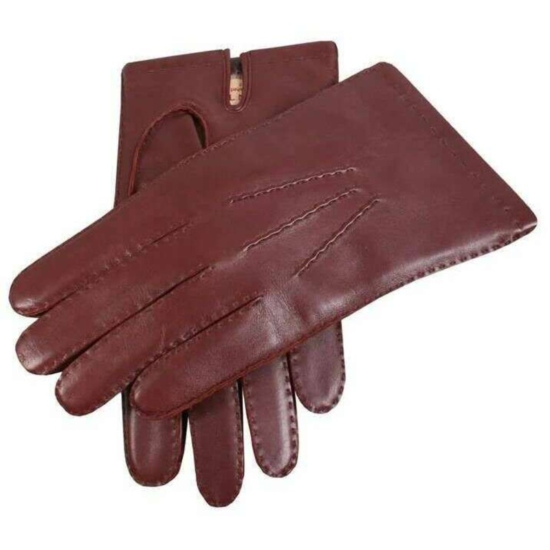 Dents Chelsea Cashmere-Lined Leather Gloves – English Tan