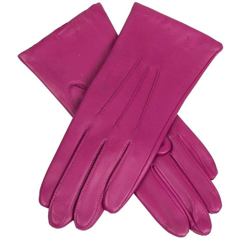 Dents Emma Leather Gloves – Hot Pink