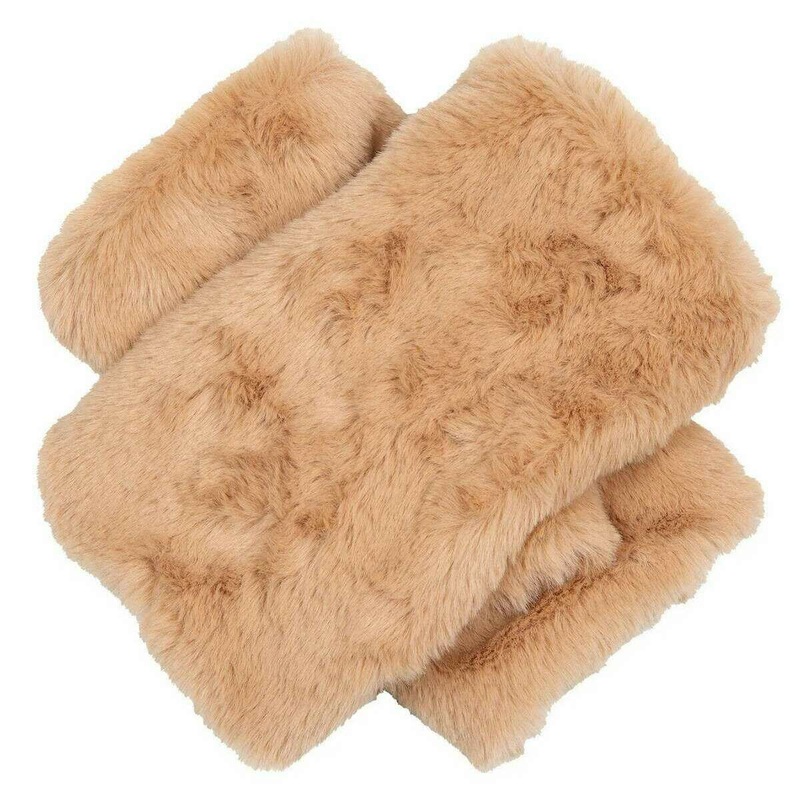 Dents Fingerless Faux Mittens – Camel Beige