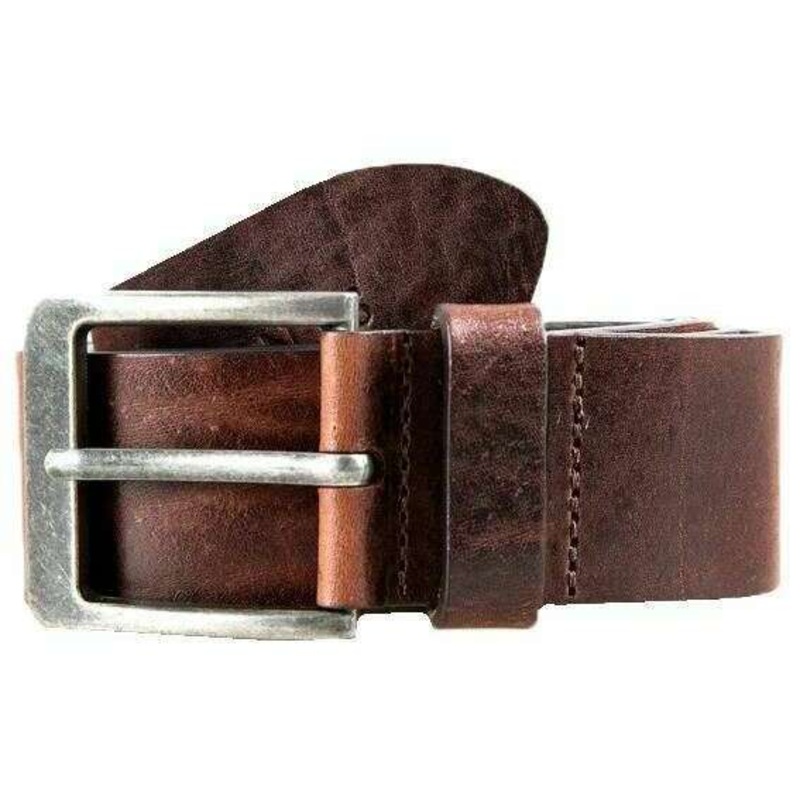 Dents Heritage Pewter Buckle Full-Grain Leather Belt – Brown