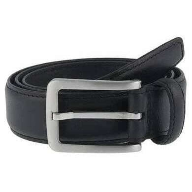 Dents Leather Belt – Black