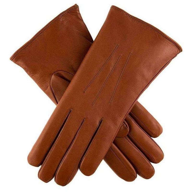 Dents Ripley Leather Gloves – Cognac Brown/Brown