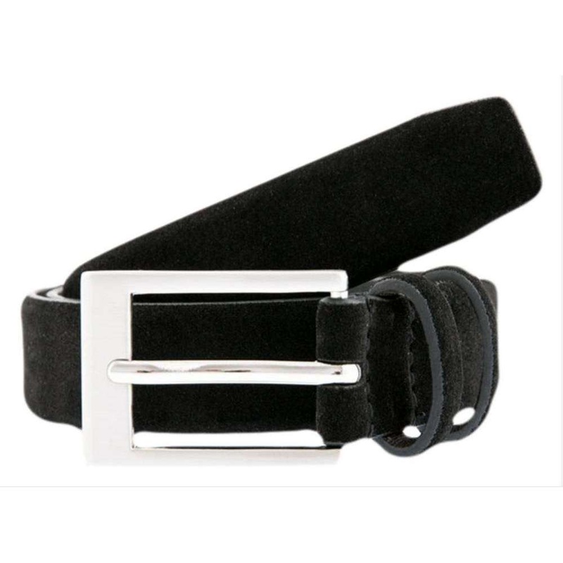 Dents Suede Belt – Black
