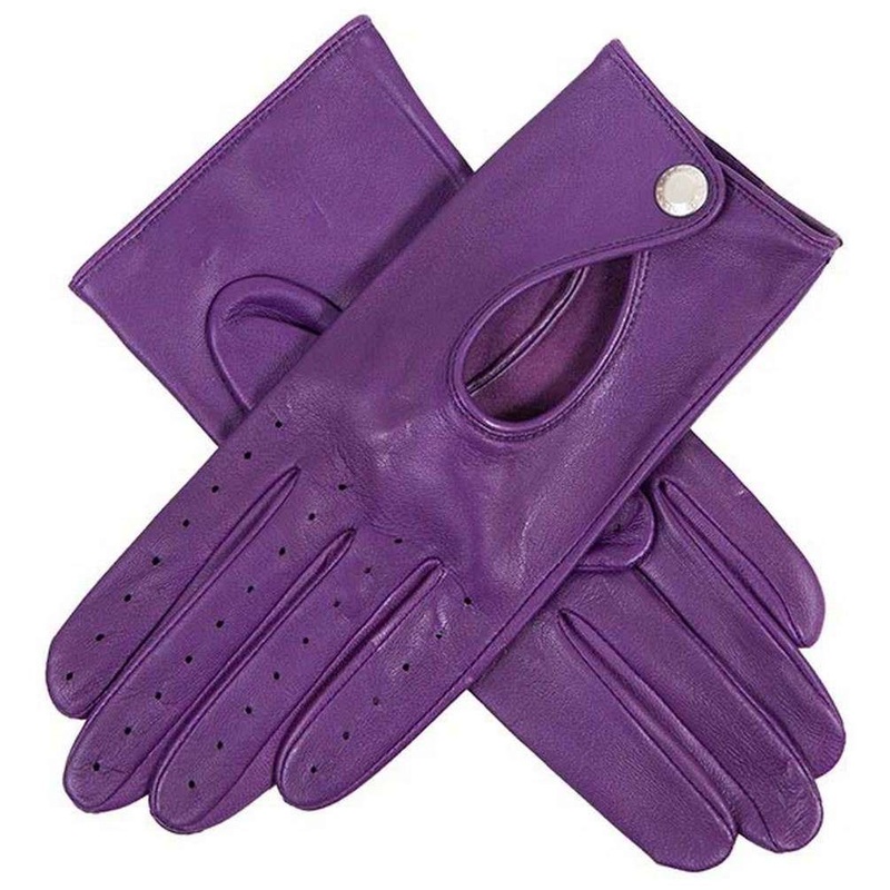 Dents Thuxton Hairsheep Leather Driving Gloves – Amethyst Purple