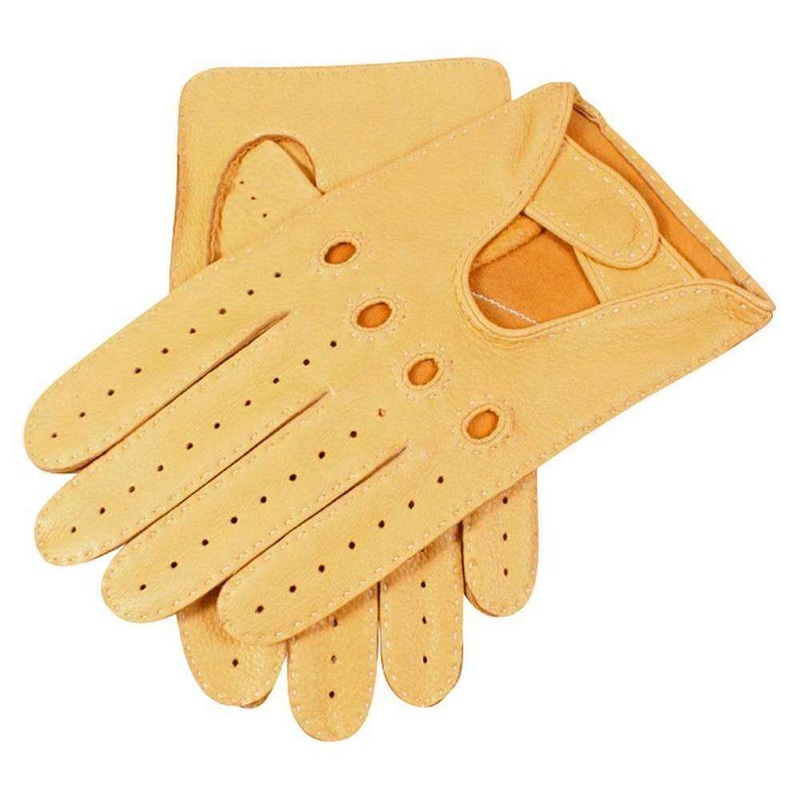 Dents Winchester Deerskin Leather Driving Gloves – Chamois Yellow