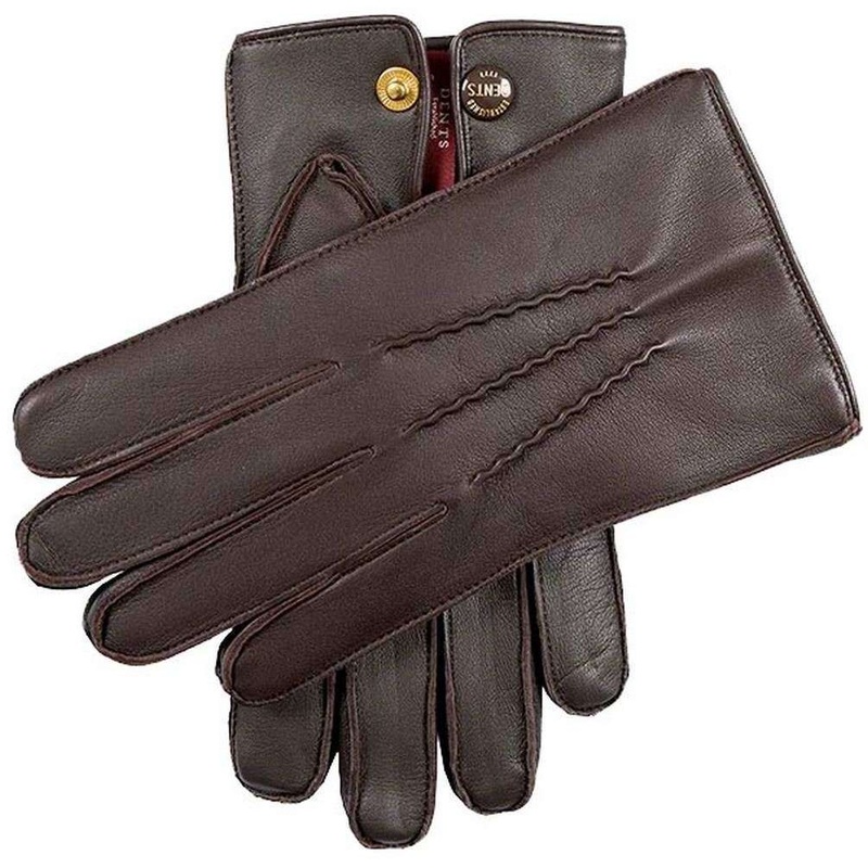 Dents Burton Touchscreen Leather Gloves – Brown