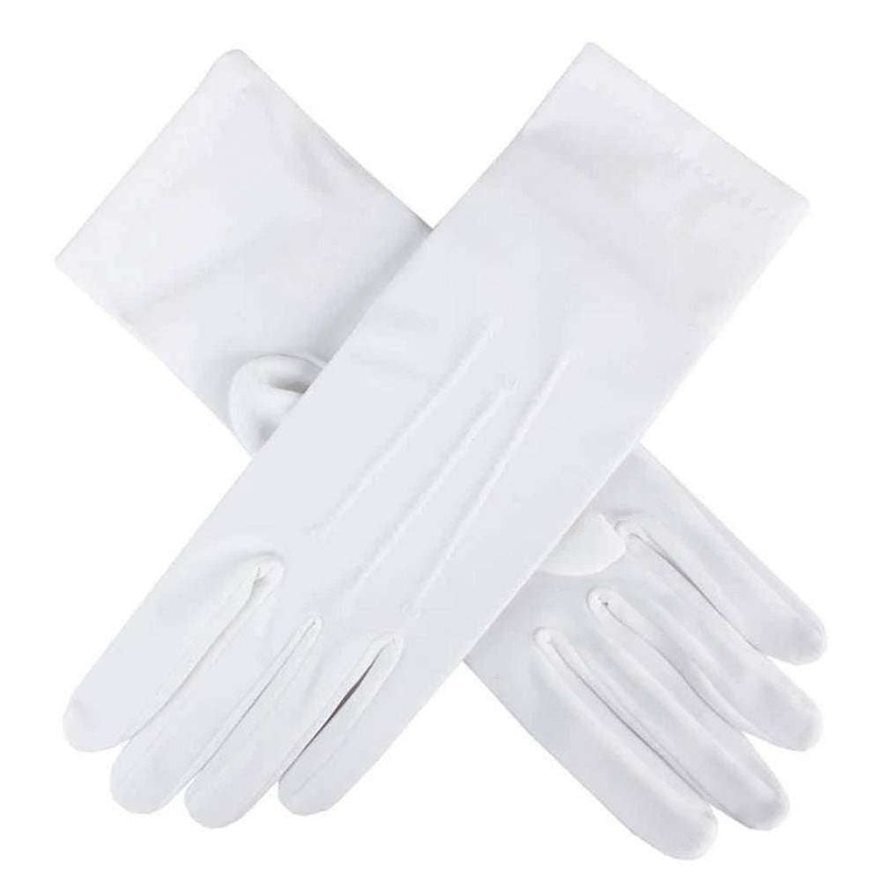 Dents Diana Matt Satin Gloves – Ivory