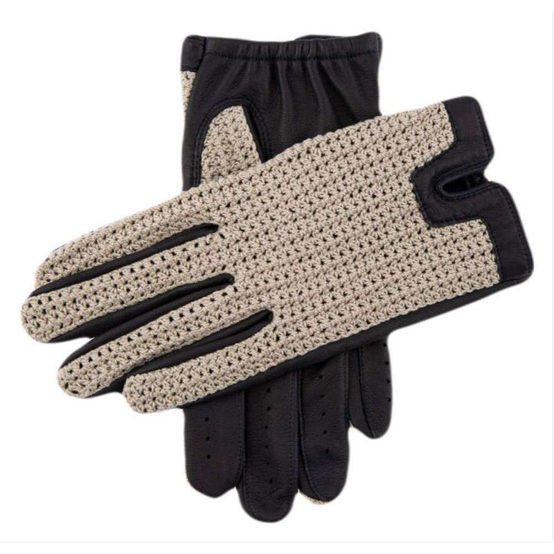 Dents Donnington Crochet Back Driving Gloves – Navy