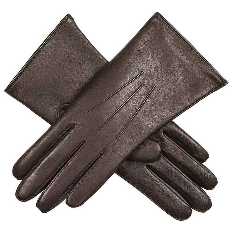 Dents Ednaston Touchscreen Leather Gloves – Mocca/Brown