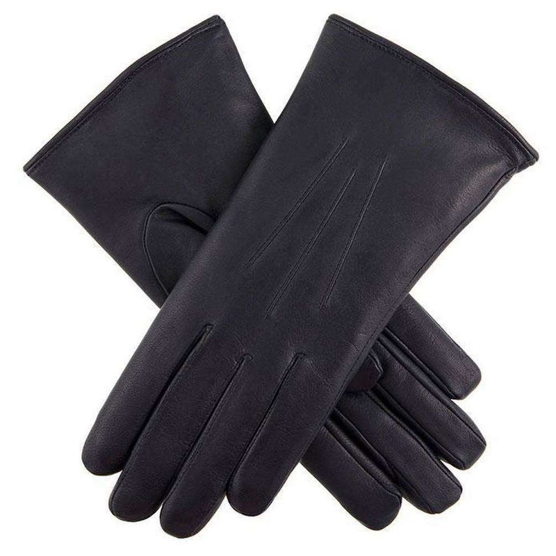 Dents Ripley Leather Gloves – Navy/Grey