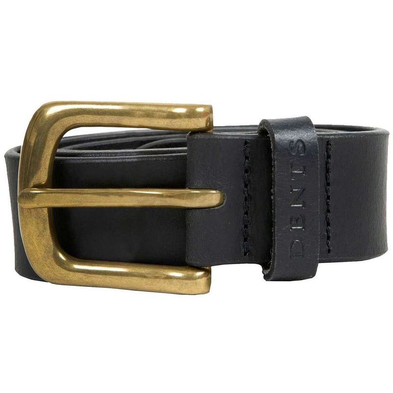 Dents Heritage Smooth Leather Belt – Black