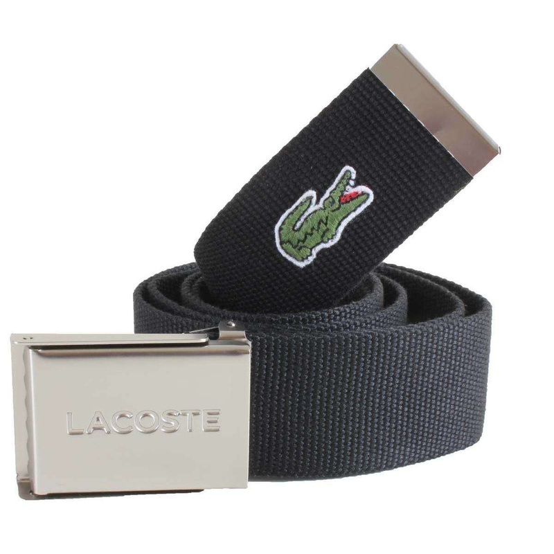 Lacoste Webbed Belt – Black
