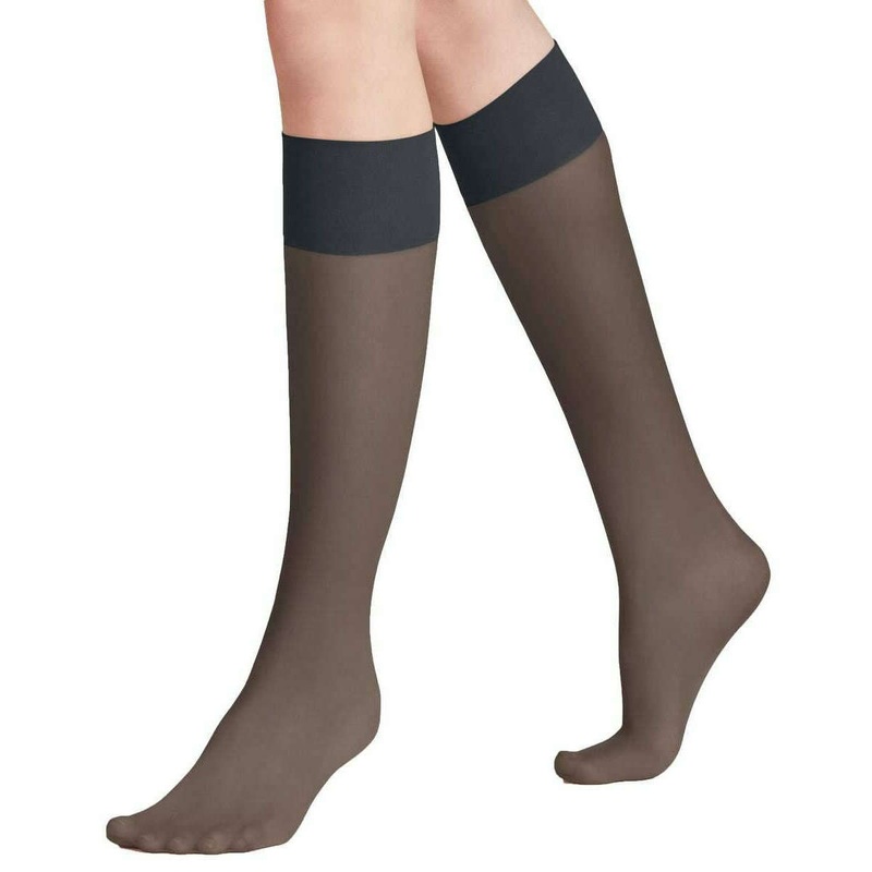 Falke Pure Matt 20 Denier Knee High Tights – Graphite Grey