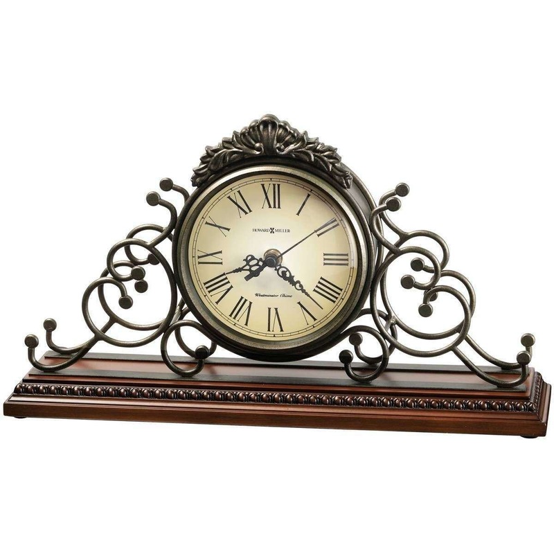 Howard Miller Adelaide Mentel Clock – Dark Grey/Brown