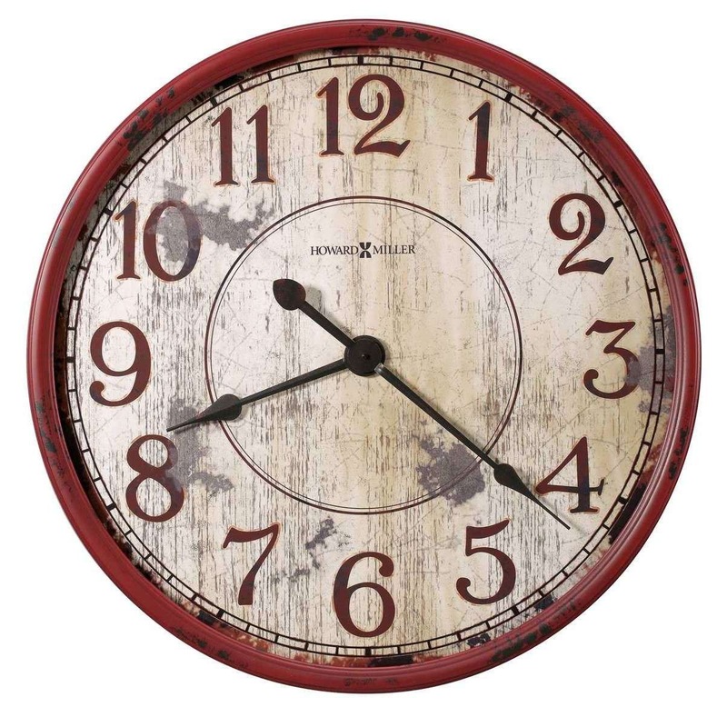 Howard Miller Back 40 Wall Clock – Red
